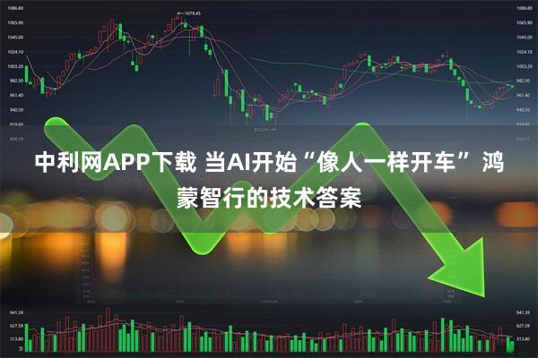 中利网APP下载 当AI开始“像人一样开车” 鸿蒙智行的技术答案